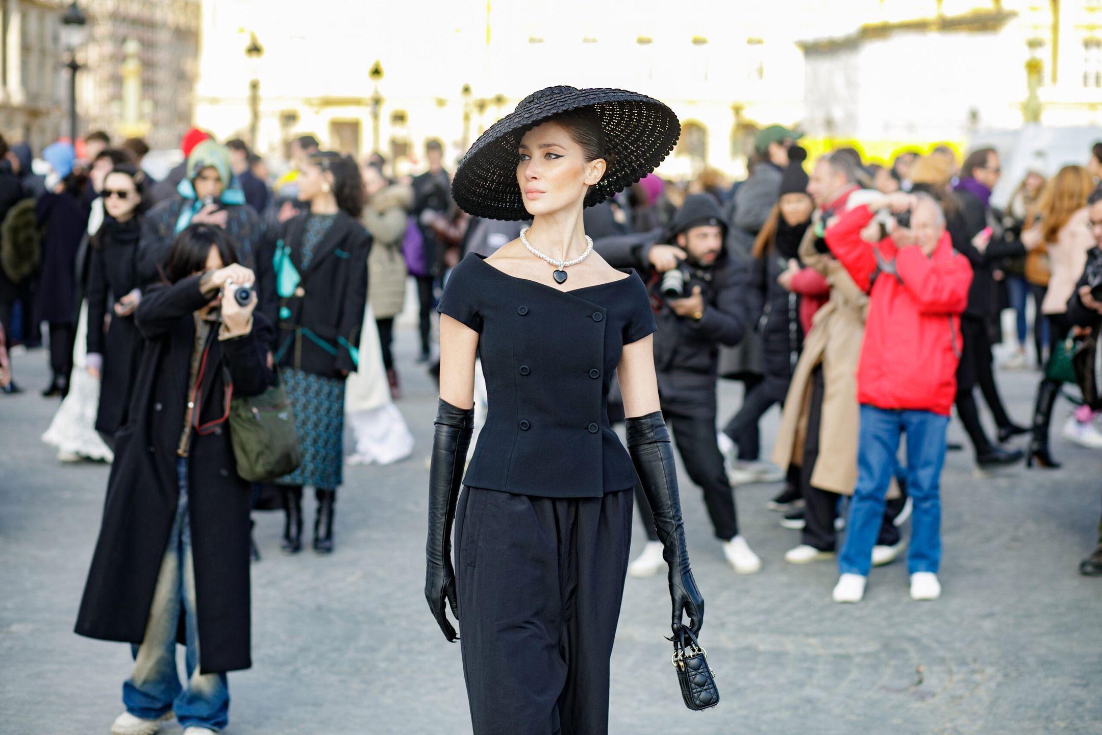 Sabina Jakubowicz na pokazie Diora