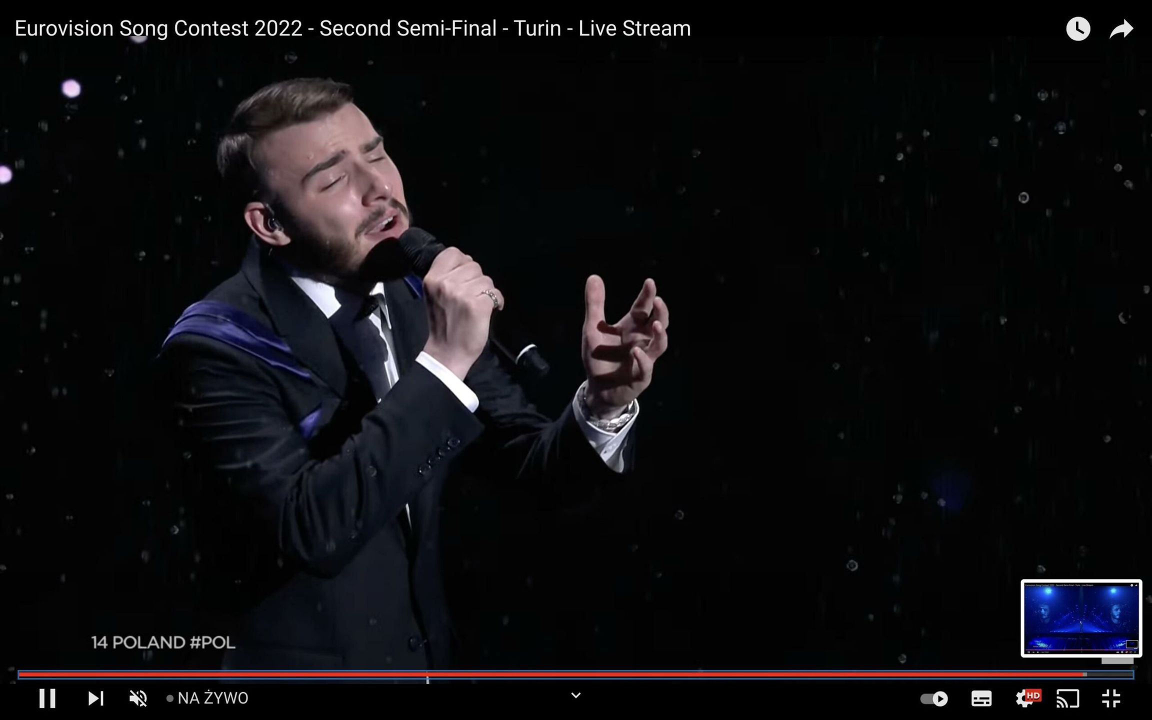 Występ Krystiana Ochmana na Eurowizji 2022