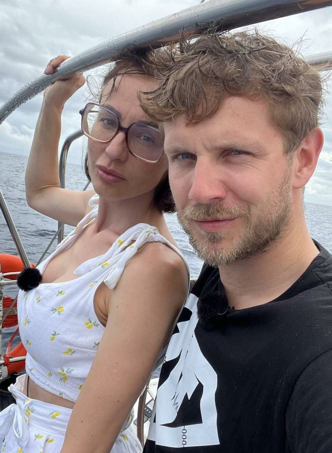 Antek Królikowski i Maja Hirsch w programie "Przez Atlantyk" | fot. Instagram.com/antek.krolikowski