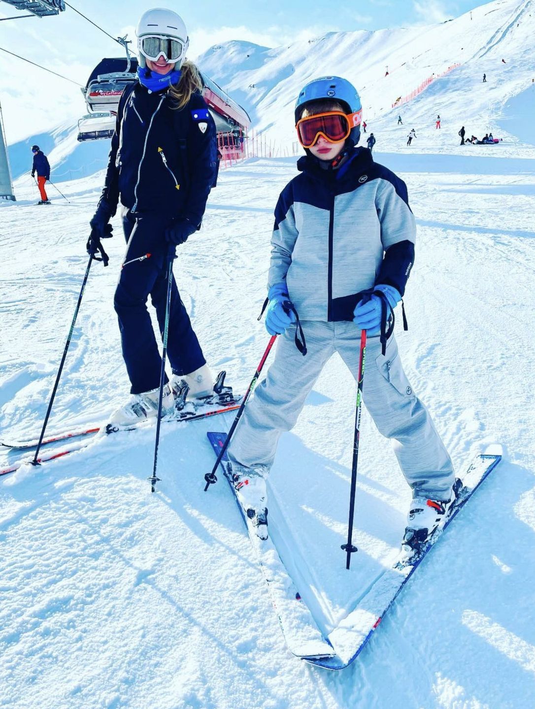 Sylwia Gliwa z synem Aleksandrem