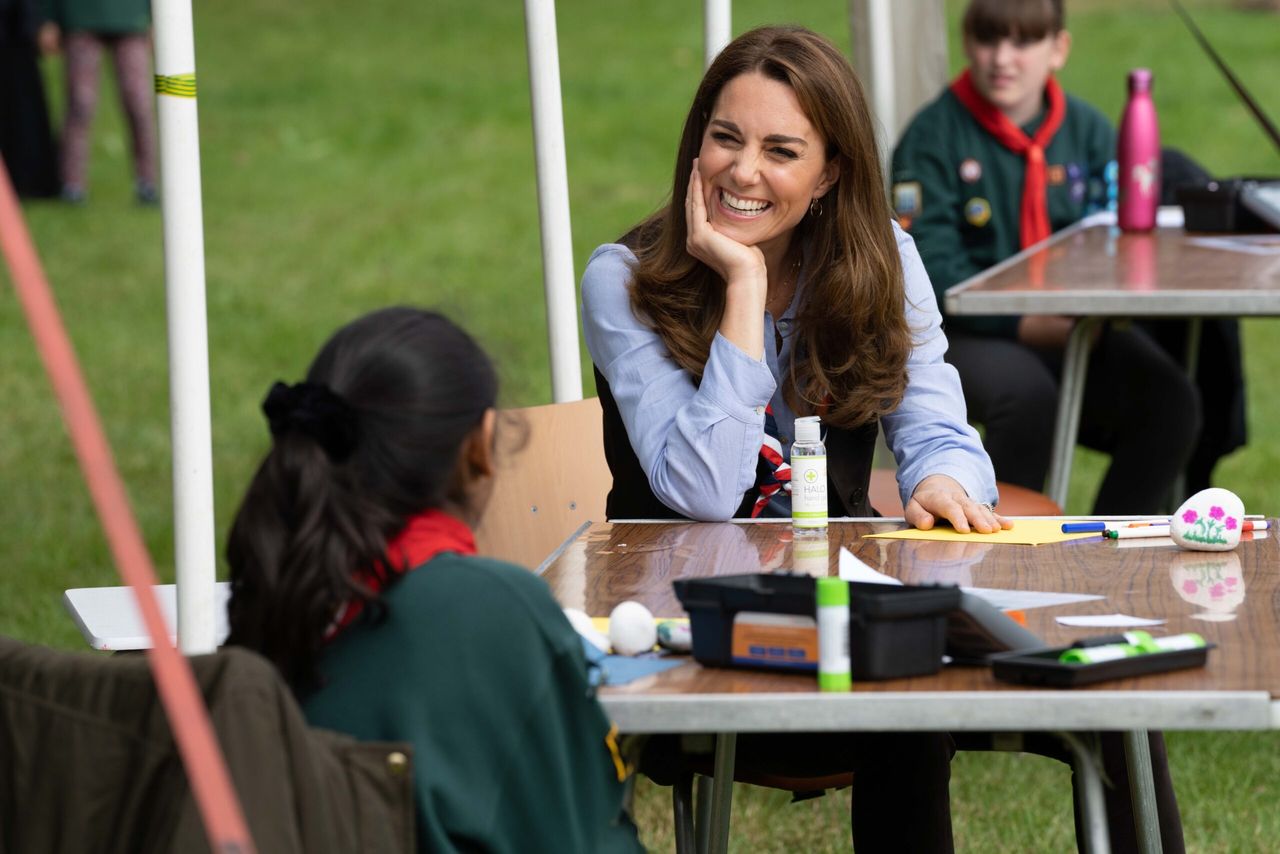 Księżna Kate podczas spotkania ze skautami