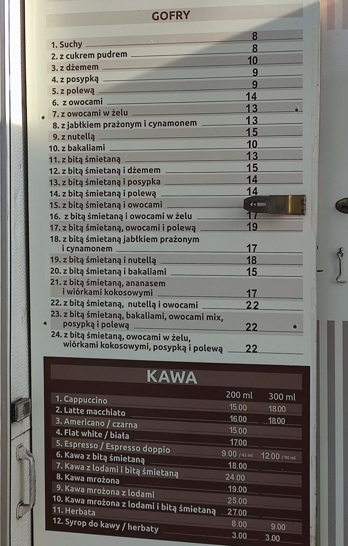 Ceny gofrów nad polskim morzem- Pyszności
