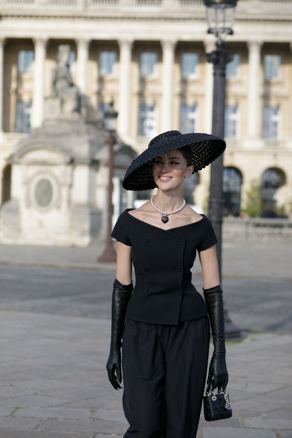 Sabina Jakubowicz na pokazie Diora