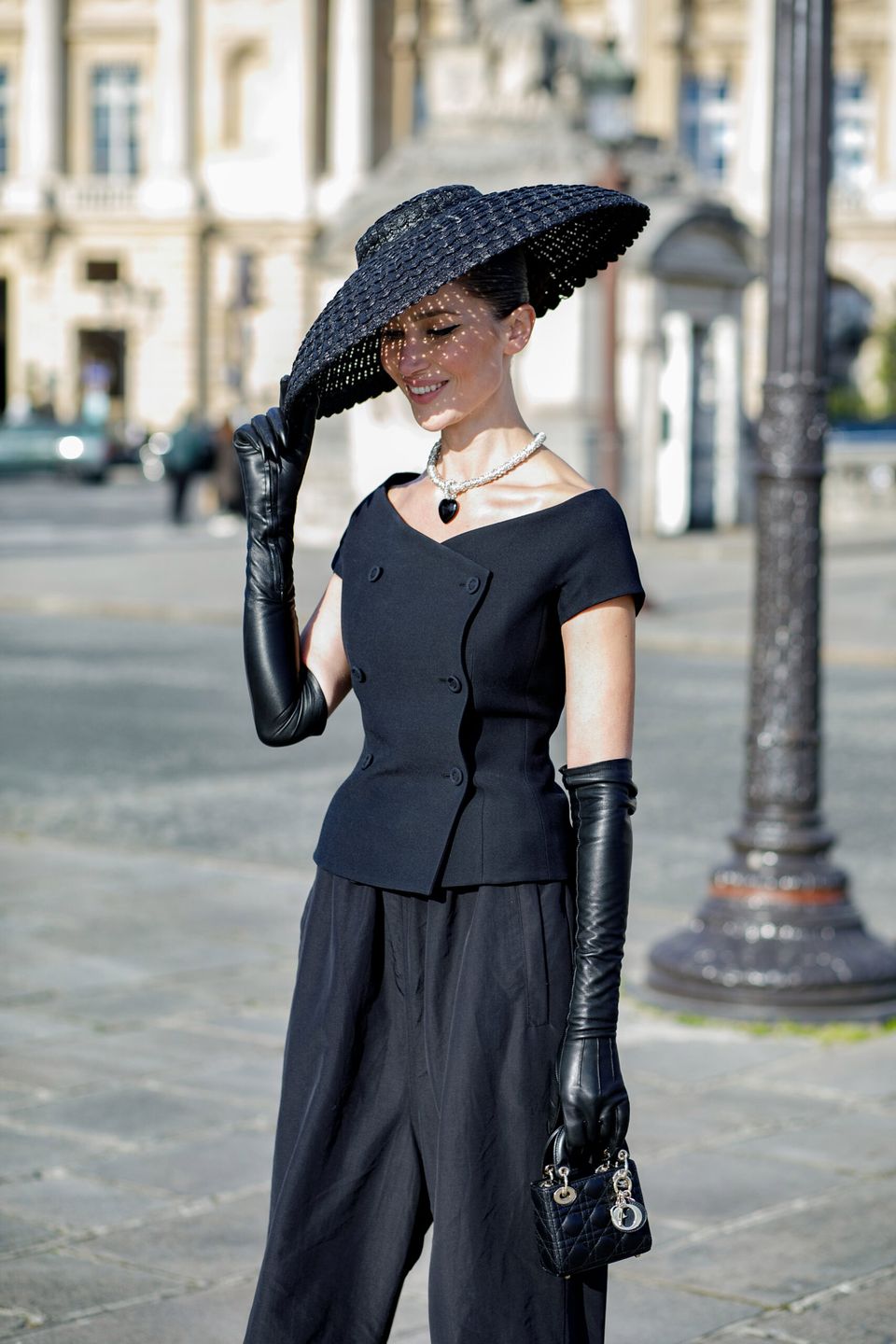 Sabina Jakubowicz na pokazie Diora