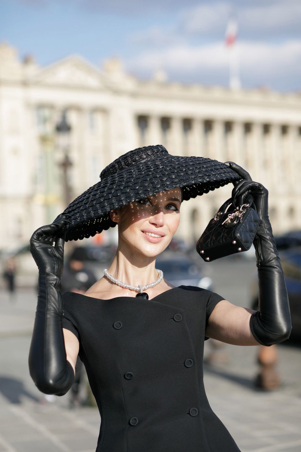 Sabina Jakubowicz na pokazie Diora