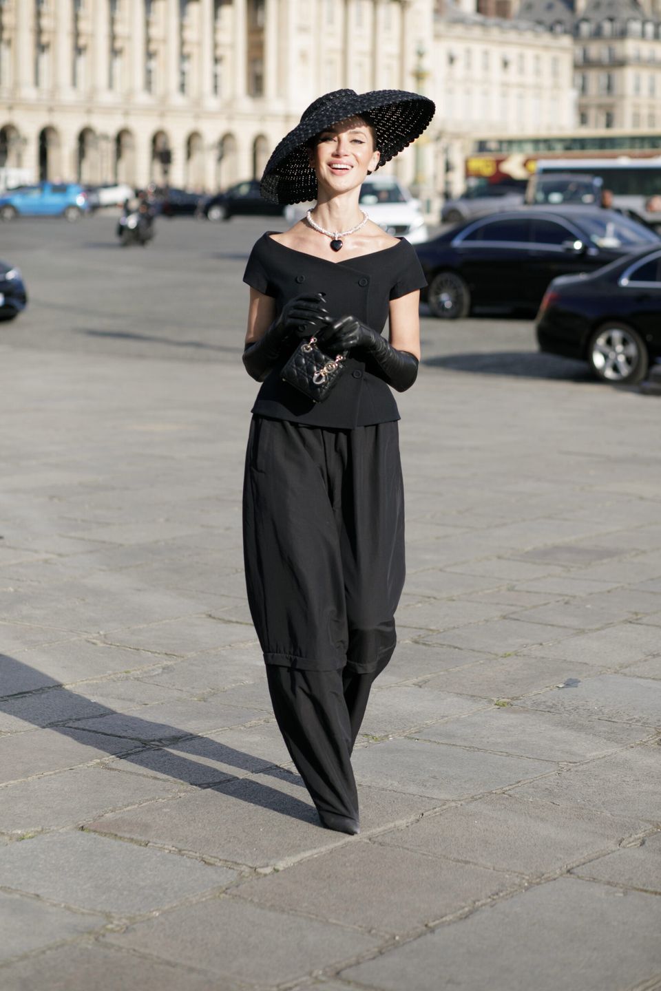 Sabina Jakubowicz na pokazie Diora