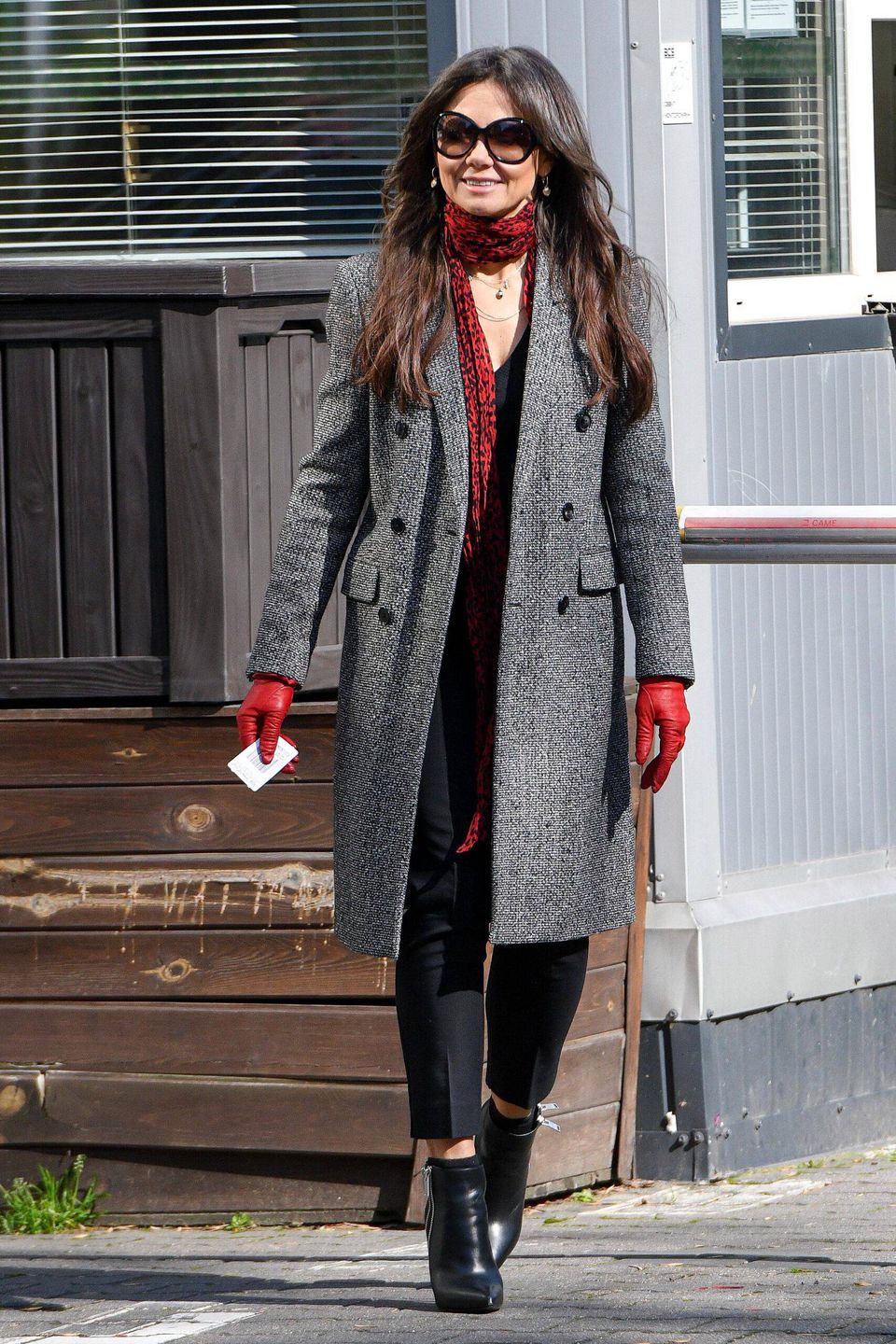 Kinga Rusin przed studiem Dzień Dobry TVN