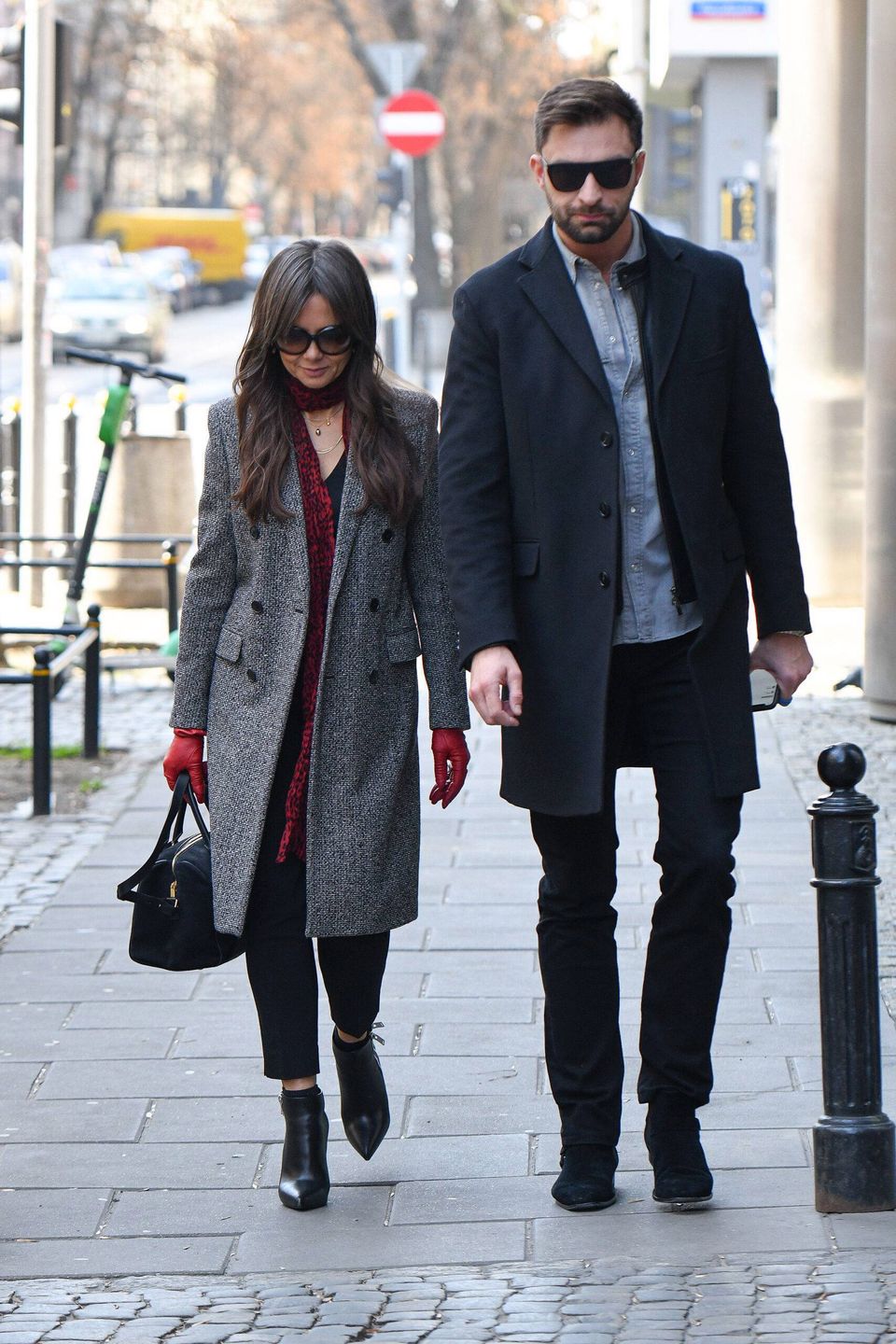 Kinga Rusin przed studiem Dzień Dobry TVN