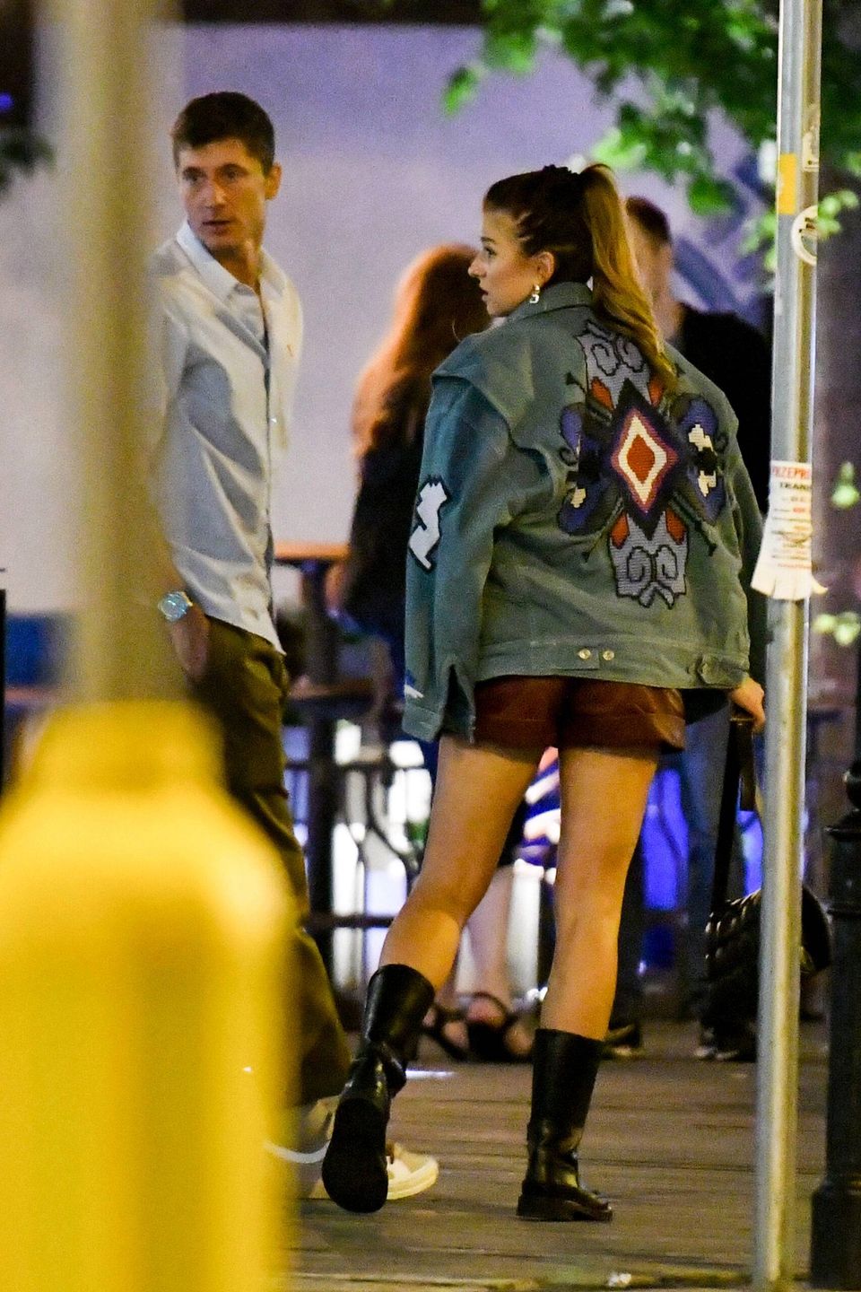 Anna i Robert Lewandowscy na spotkaniu z przyjaciółmi