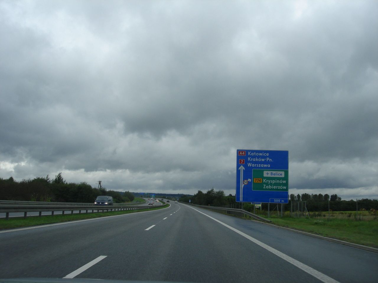 Wypadek i utrudnienia na autostradzie A4