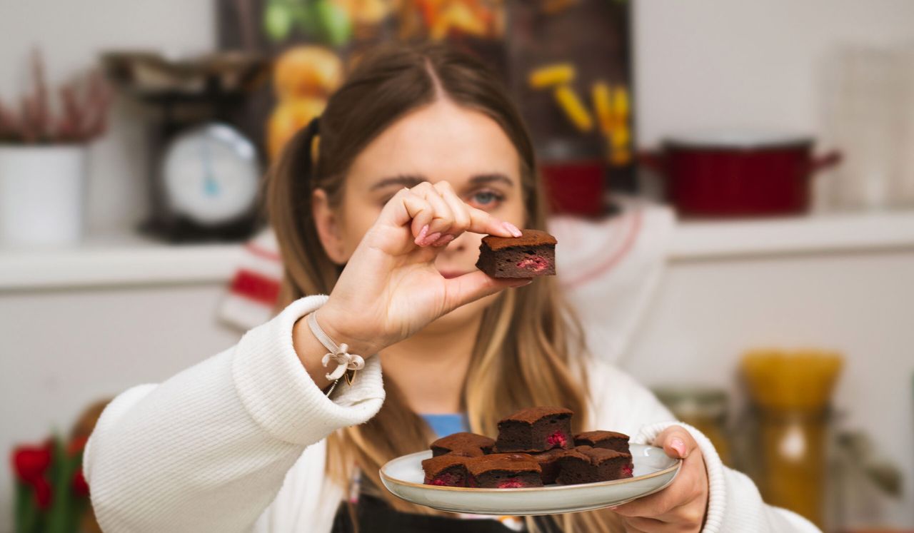 Brownie z malinami idealne na Dzień Matki. Mocno czekoladowe i przepyszne