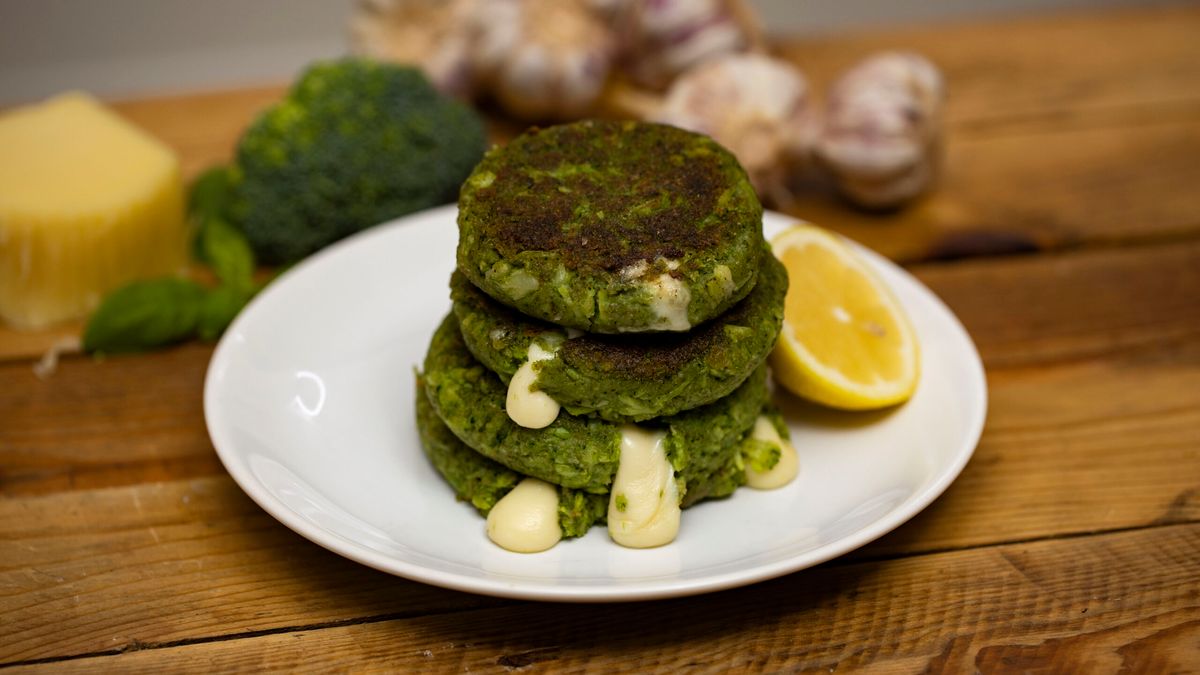 Placki brokułowe z serem- Pyszności