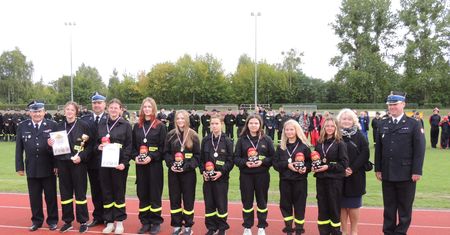 Widowiskowe zmagania druhów z OSP na stadionie przy Okrzei w Pile