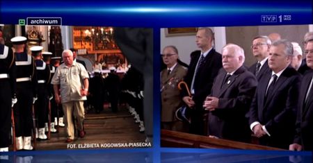 "Wałęsa szokuje strojem". "Wiadomości TVP" o koszulce prezydenta