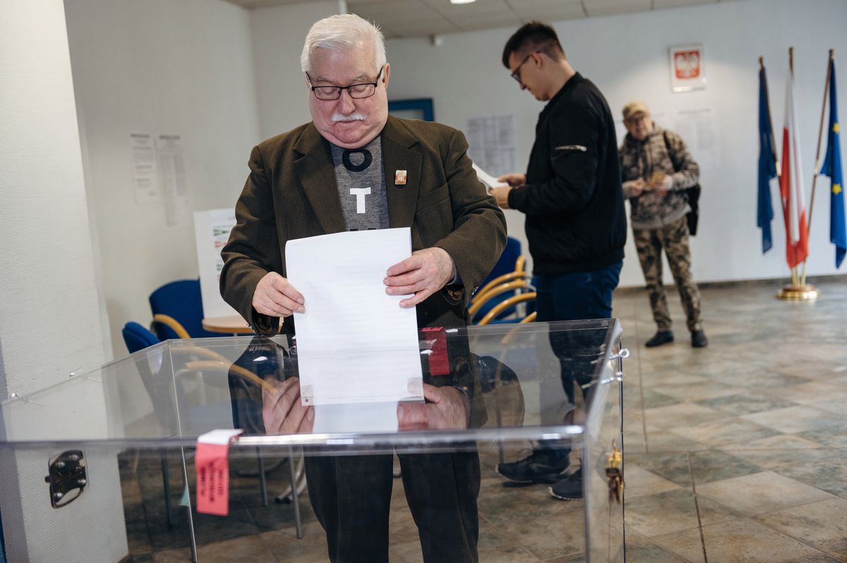 Wybory parlamentarne 2019. Lech Wałęsa oddał głos