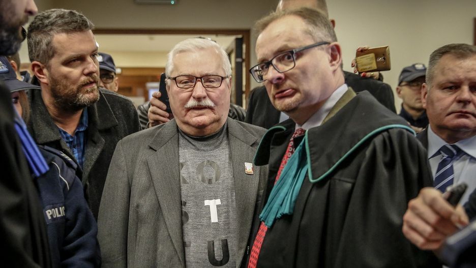 W czwartek Lech Wałęsa w sądzie spotkał się z Jarosławem Kaczyńskim