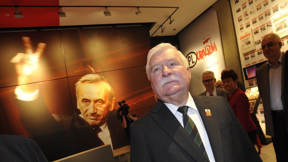 30 sierpnia 2014 roku. Lech Wałęsa podczas otwarcia Europejskiego Centrum Solidarności w Gdańsku .