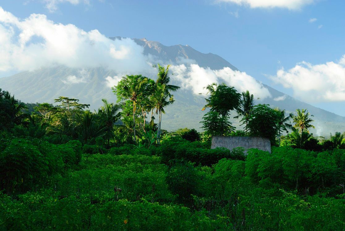 Góra Agung na Bali 