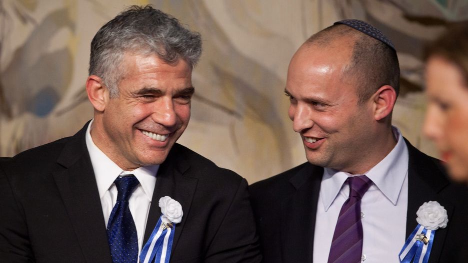 Dwaj rywale, Jair Lapid i Naftali Bennett w Knesecie