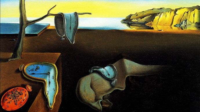 Salvador Dali często poruszał temat czasu w swoich obrazach
