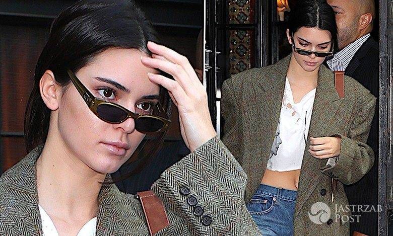 Pochmurna Kendall Jenner w Nowym Jorku w butach, których prawie… nie widać!