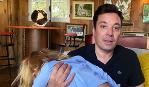 Jimmy Fallon też nagrywa w domu. Córka nie daje mu żyć