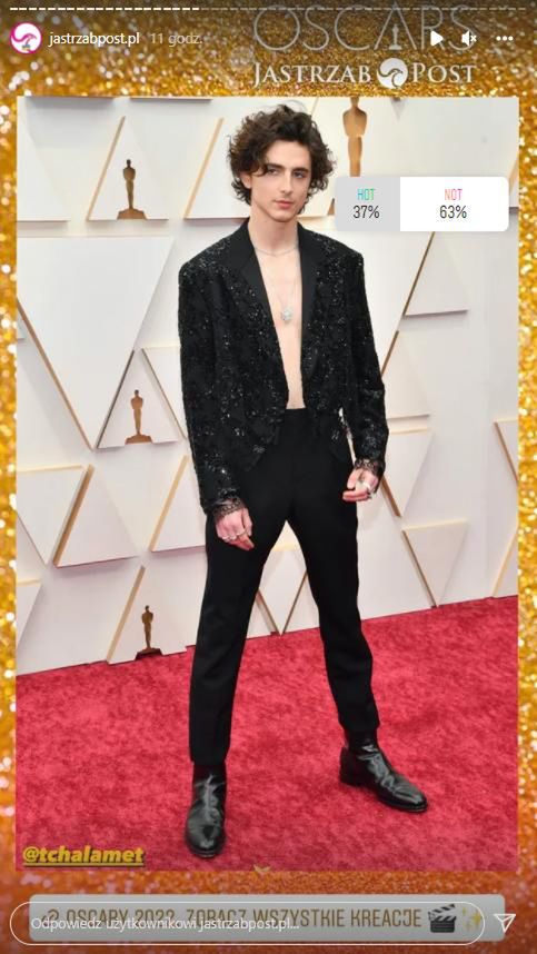 Timothée Chalamet. Jak poradził sobie w sondzie? Oscary 2022