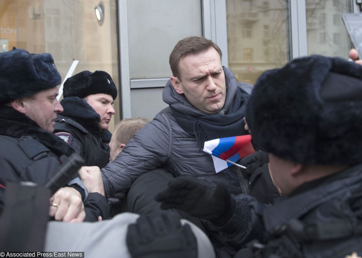 Aleksiej Nawalny został zatrzymany przez policję. "To nie ma znaczenia"