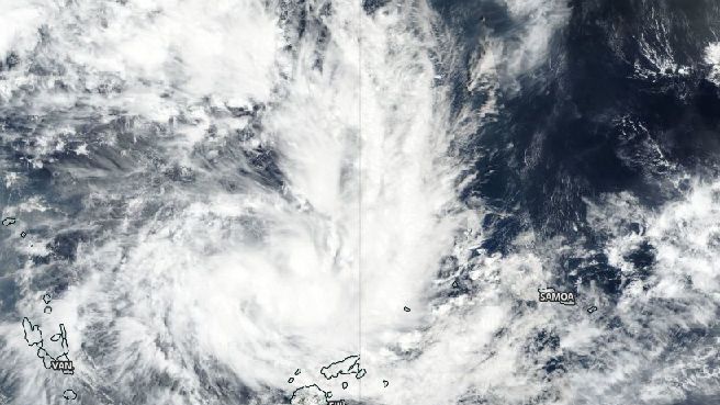 Cyklon tropikalny Sarai z perspektywy satelity NASA