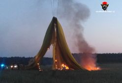 Wielkopolska: balon spadł na linię energetyczną