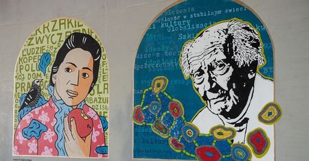 "Morderca", "Mjr UB". Zdewastowano mural z Zygmuntem Baumanem