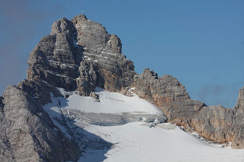 Góra Hocher Dachstein, po której wspinali się zmarli alpiniści