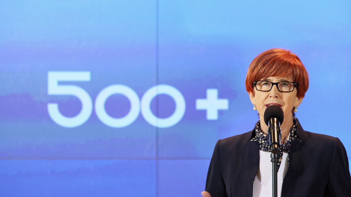 "500 plus" na pierwsze dziecko. Na zdj. minister rodziny Elżbieta Rafalska