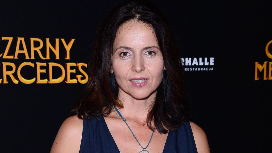 Agnieszka Michalska na premierze filmu "Czarny mercedes"