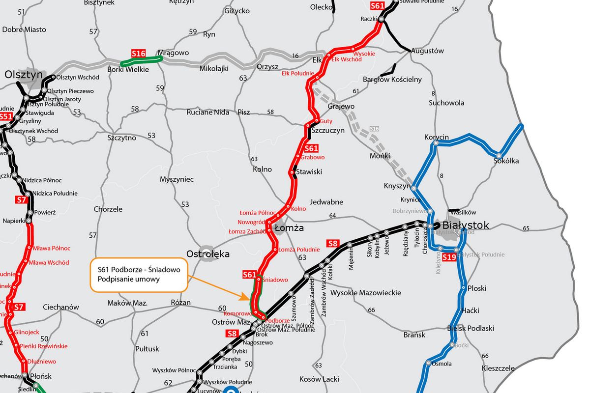 Drogi w Polsce. Są nowi wykonawcy i umowy na budowę dwóch odcinków Via Baltica