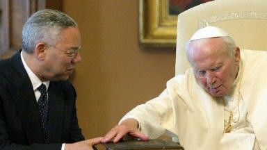 Colin Powell i papież Jan Paweł II
