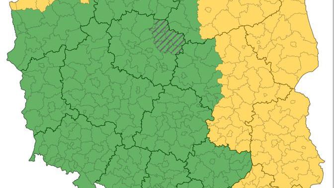 Ostrzeżenie IMGW I stopnia