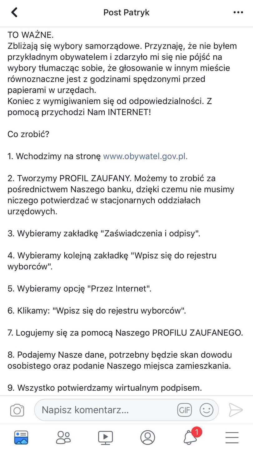 Jak głosować w wyborach samorządowych 2018 poza miejscem zameldowania?