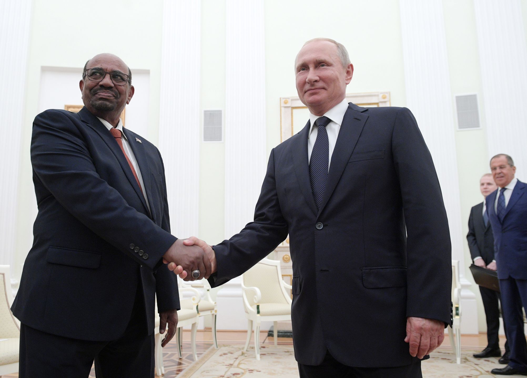 Prezydent Sudanu Omar al Baszir i Władimir Putin