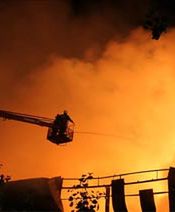 Pożar zakładów dziewiarskich