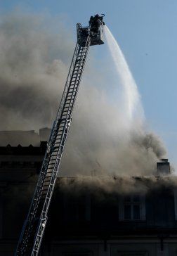 Strażacy opanowali pożar na krakowskim rynku