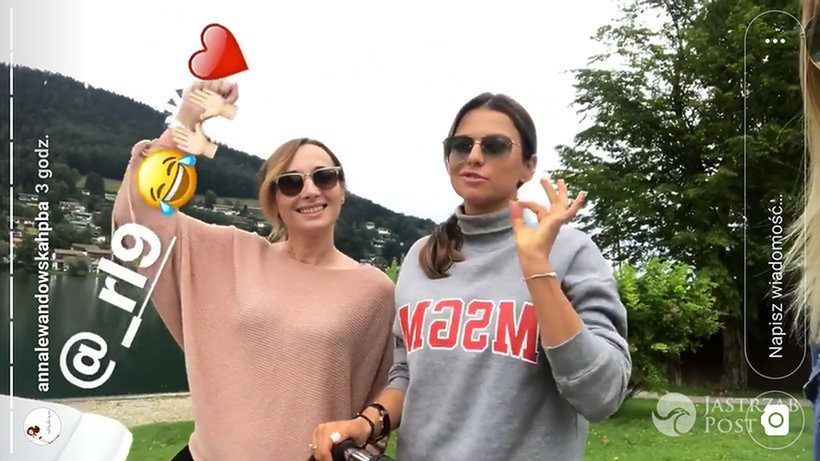 Ania Lewandowska z Klara i przyjaciółkami pojechała na weekend nad jezioro do Bawarii