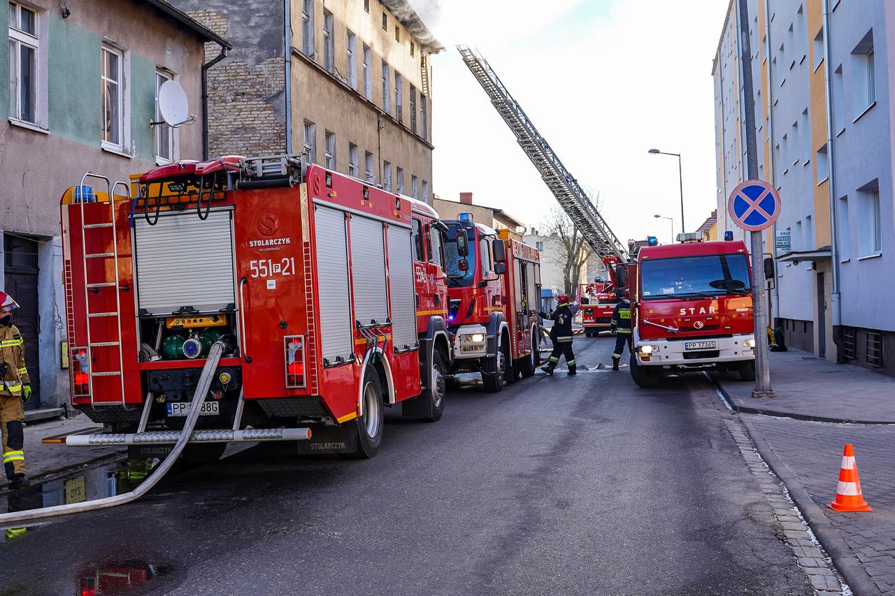 24 osoby ewakuowane po pożarze w Pile