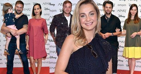 Tomasz Karolak i Oliwier Janiak z rodzinami. Małgorzata Socha i Marta Żmuda-Trzebiatowska na rodzinnym pikniku Apartu