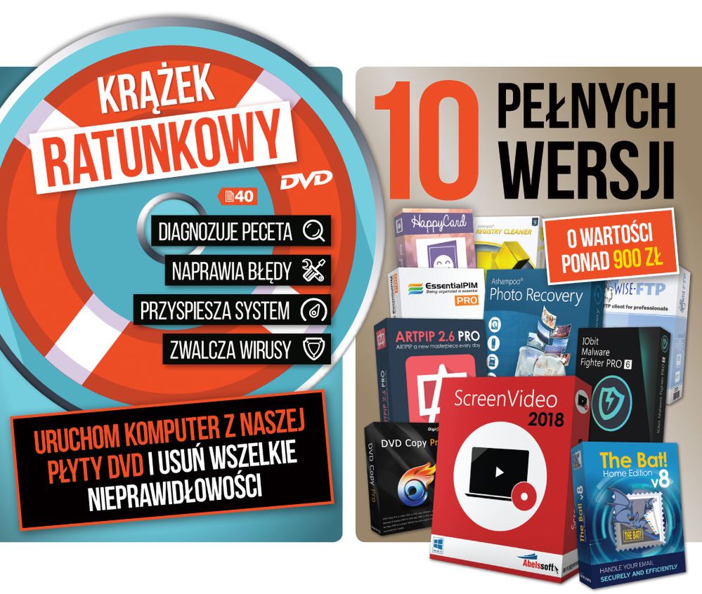 Krążek ratunkowy + 10 pełnych wersji