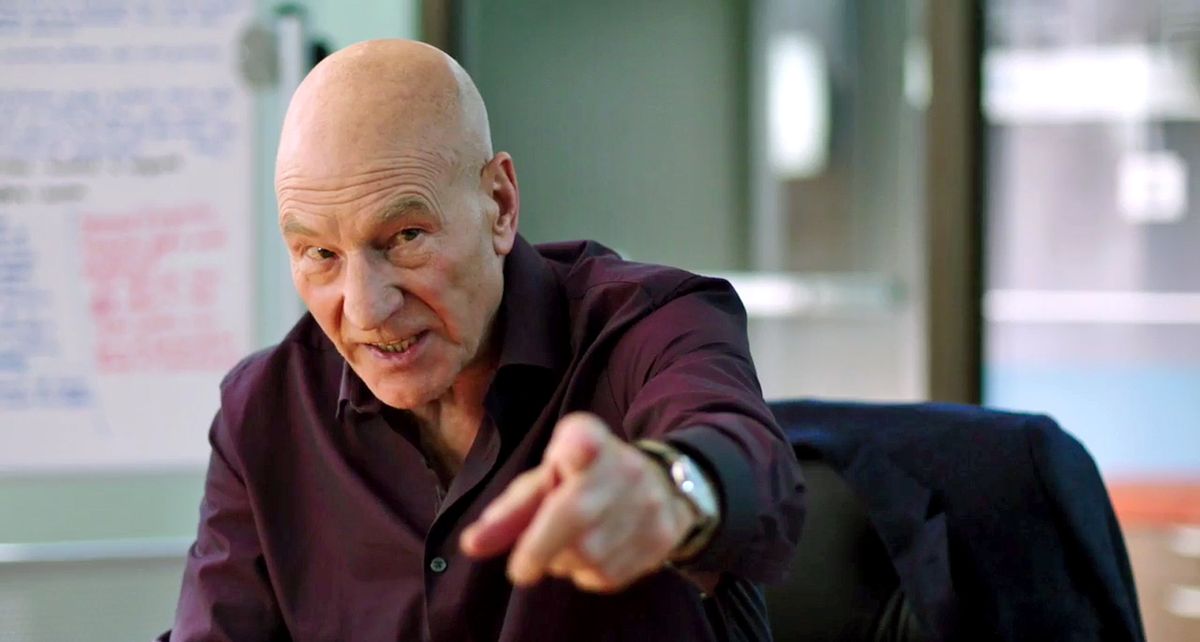 ''Blunt Talk'': Patrick Stewart kończy z gadaniem