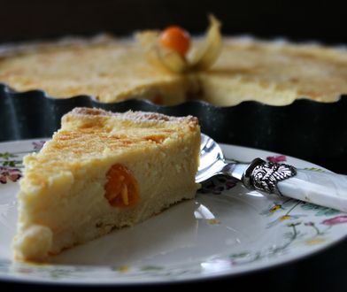 Kremowa rozkosz. Krucha tarta mascarpone z physalis