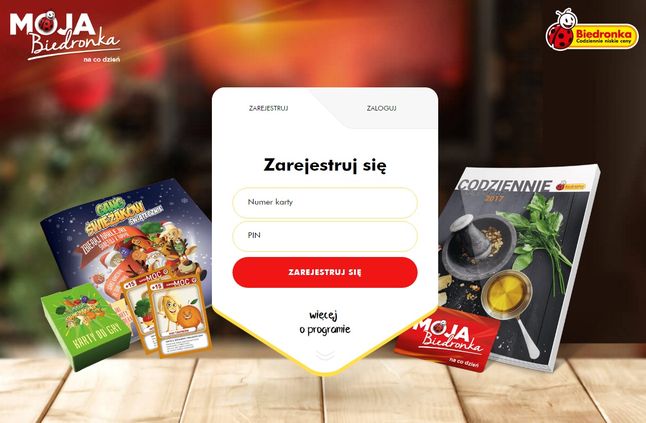 Moja Biedronka - jak zarejestrować kartę
