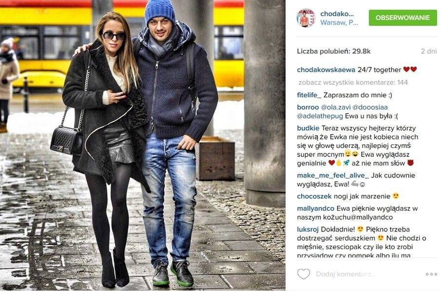 Ewa Chodakowska z mężem Lefterisem Kavoukisem (fot. Instagram)