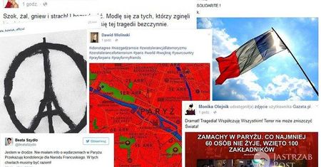 Polskie gwiazdy solidaryzują się z ofiarami zamachu terrorystycznego w Paryżu: Kuba Wojewódzki, Małgorzata Kożuchowska, Dawid Woliński...